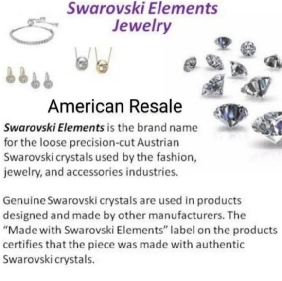 Made with Swarovski Crystal 3/4" Mini Hoop Earrings in Silver - Picture 7 of 7